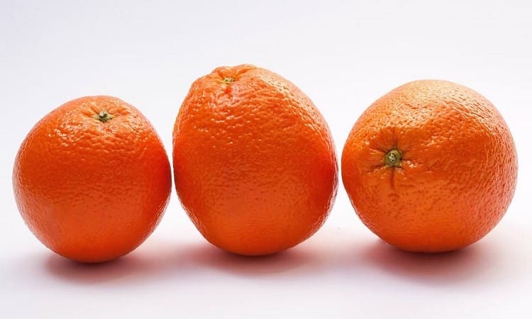 Three Navel Oranges