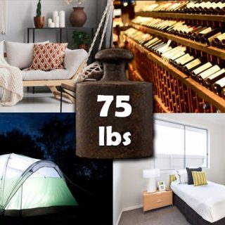14 Common Items That Weigh About 75 Pounds - Weight of Stuff