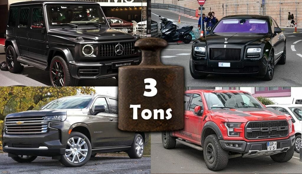 Cars that weight 3 tons