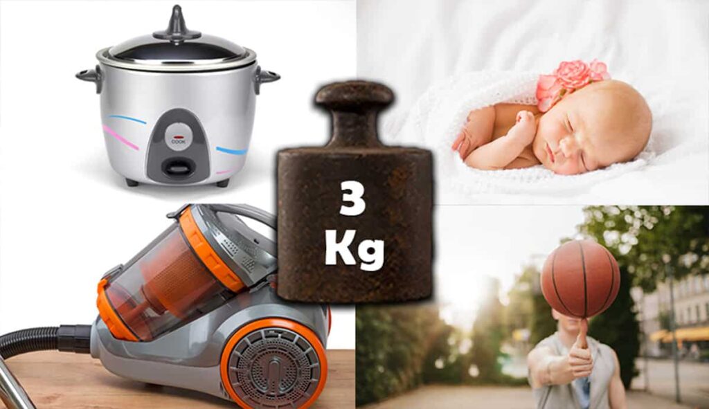 List of Things That Weigh 3 Kilograms