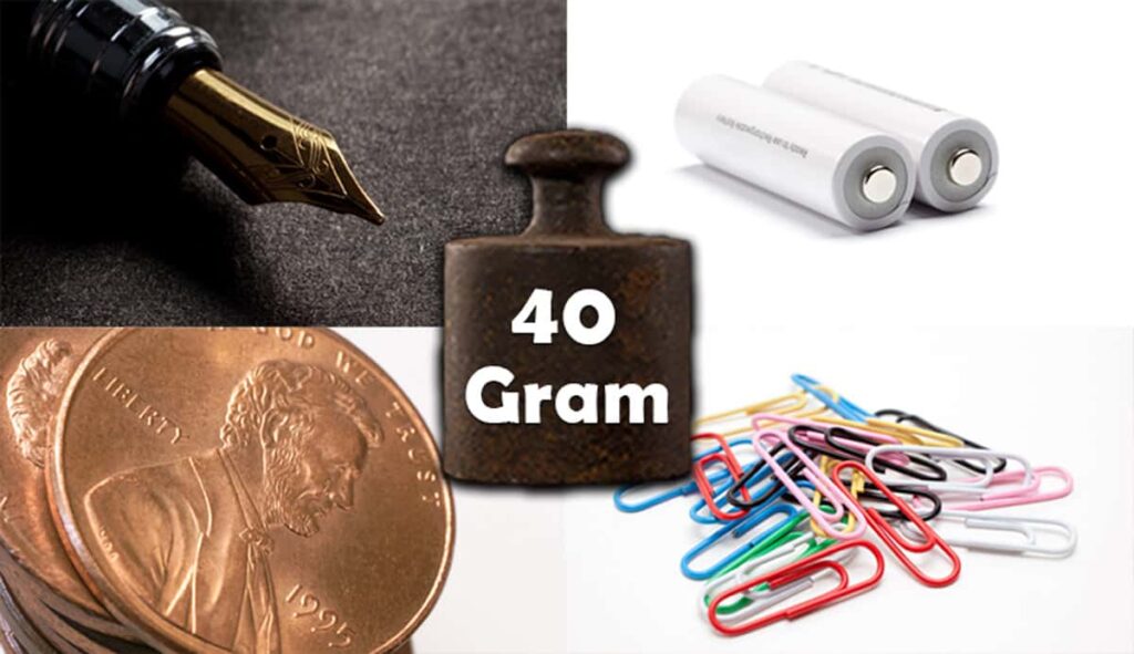 List of Things That Weigh 40 Grams (g)
