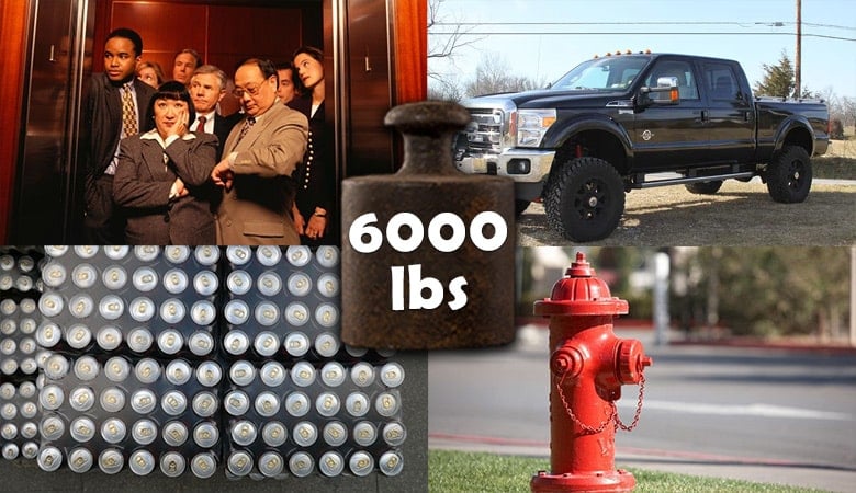 things that weigh 6000 lbs