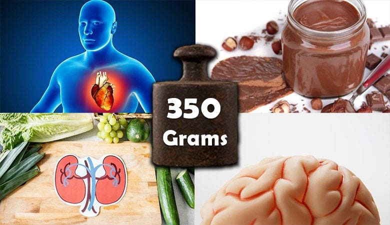 things that weigh 350 grams