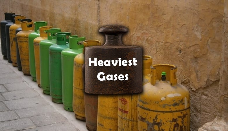 heaviest gases in the world