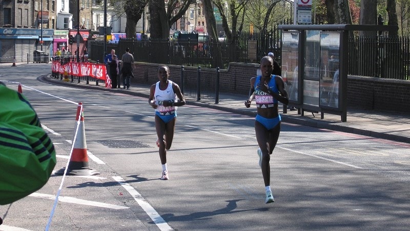 Susan Chepkemi Margaret Okayo 3rd 4th London Marathon 2005