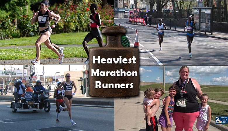 heaveiest marathon runners