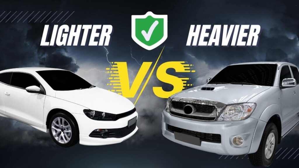 is a heavier car safer than a lighter car